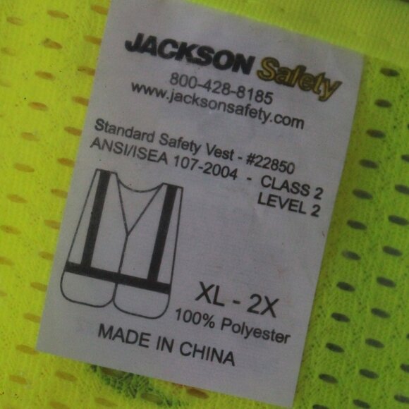 Jackson Safety ANSI Class 2 Safety Vest - Picture 3 of 7